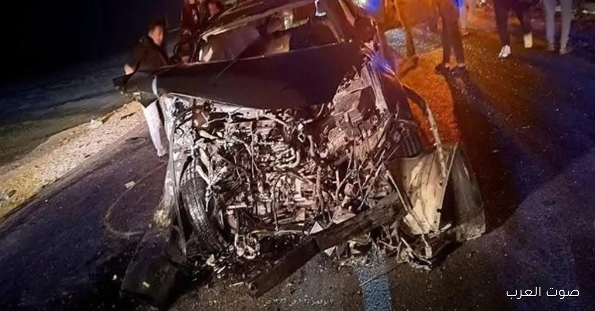 العربية اتعوجت.. أول صورة لسيارة إسماعيل الليثي بعد الحادث