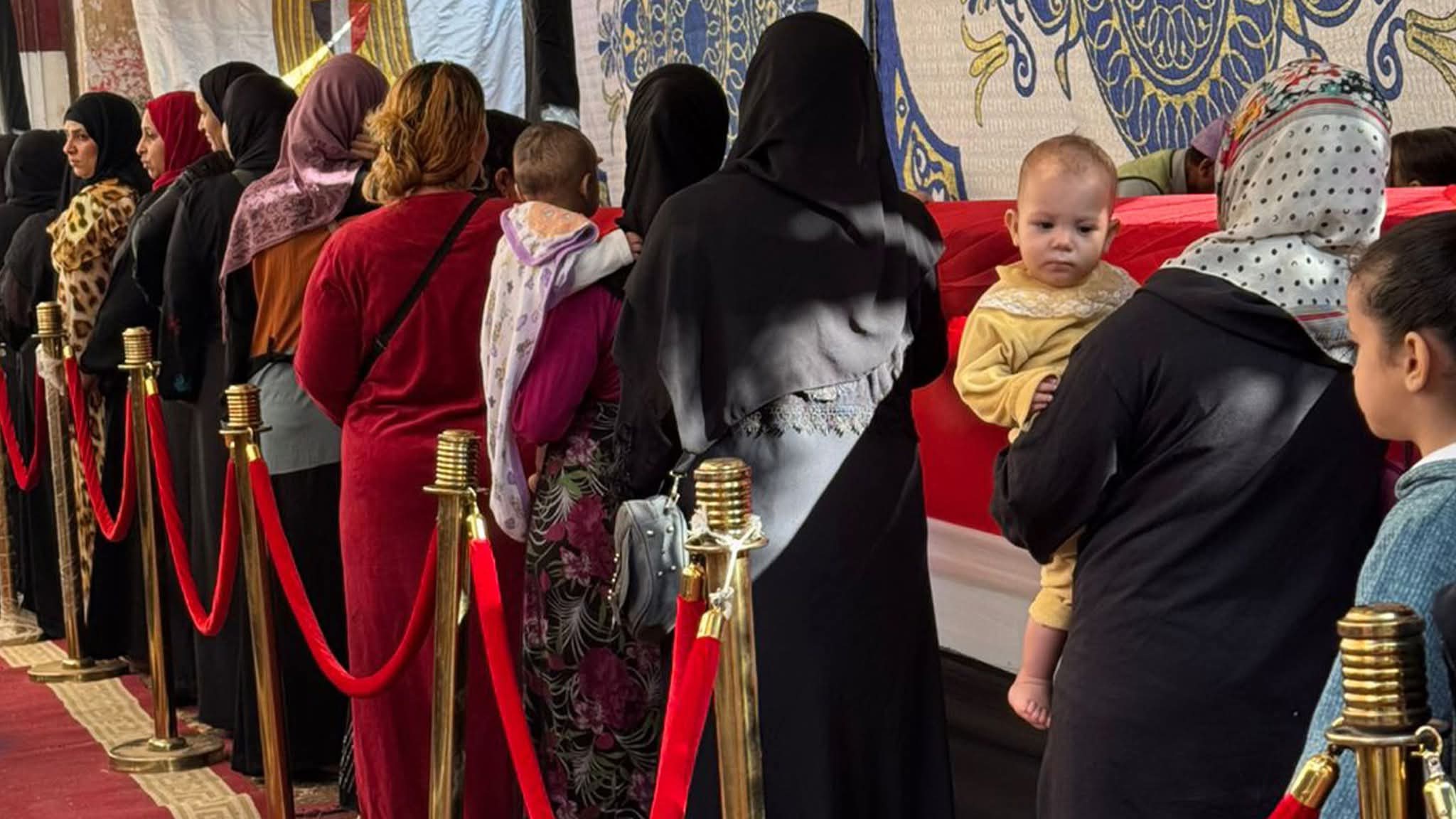 1762869462 690 شوفوا مدارس يوسف السباعي وبشتيل استقبلت الناخبين في منشأة القناطر