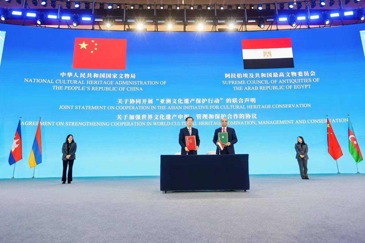 اتفاقية تعاون وبيان مشترك بين الآثار المصرية والهيئة الوطنية للتراث الثقافي في الصين 6 1764257015 583 اتفاقية تعاون وبيان مشترك بين الآثار المصرية والهيئة الوطنية للتراث