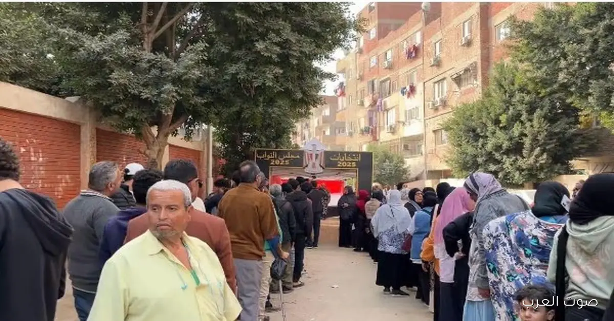 زحمة كبيرة في لجان الانتخابات في طرة