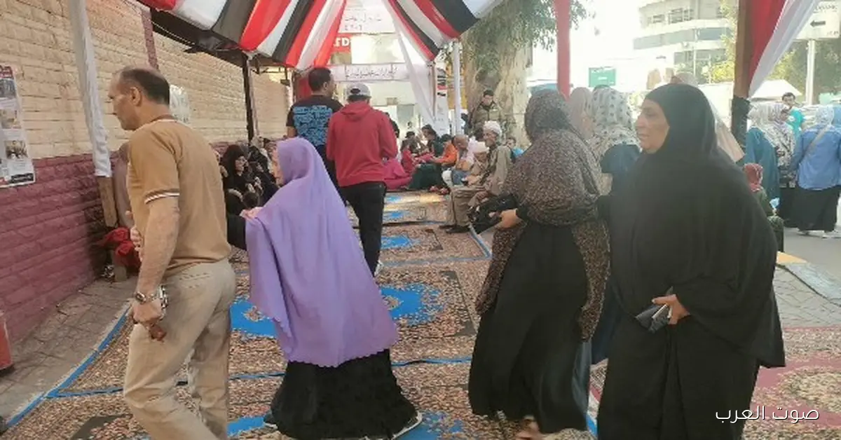 كبار السن يشاركوا في لجان الجمالية في المرحلة التانية لانتخابات النواب