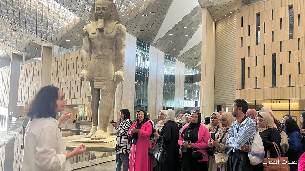 مجهودات كبيرة لتنظيم حركة الزوار في المتحف المصري الكبير