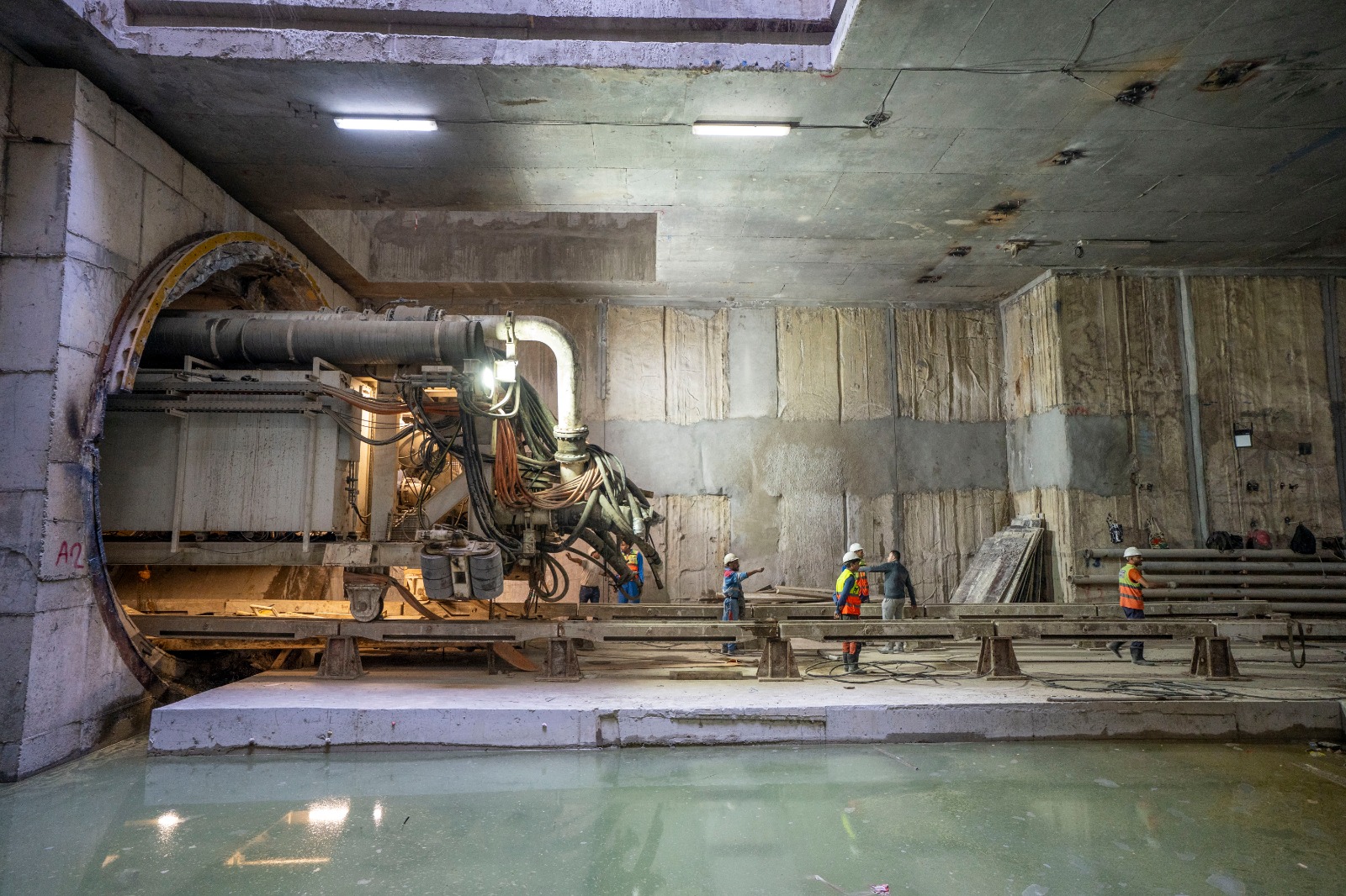 النقل تنشر صور جديدة للمرحلة الأولى من الخط الرابع لمترو الأنفاق 19 1764907243 79 النقل تنشر صور جديدة للمرحلة الأولى من الخط الرابع لمترو