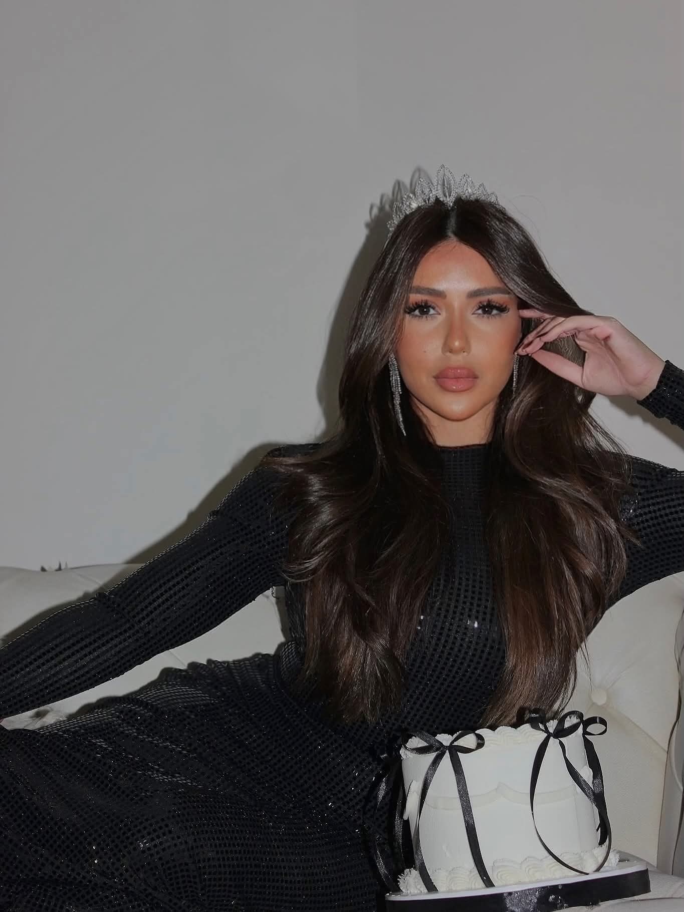 سارة سلامة بتحتفل بعيد ميلادها بستايل أسود جذاب 8 سارة سلامة 7