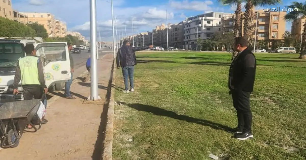 زيادة المعدات والسيارات المكنسية في أحياء الشيخ زايد لمتابعة أعمال النظافة اليومية