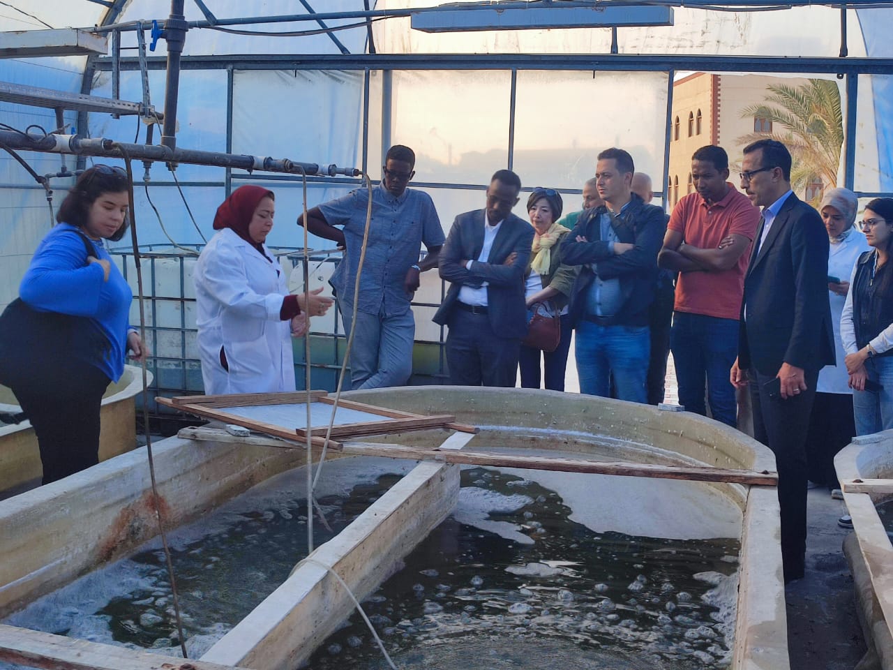 معهد علوم البحار والمصايد يستقبل وفد دولي لتعزيز التعاون في الاقتصاد الأزرق 3 زيارة الوفد الدولي