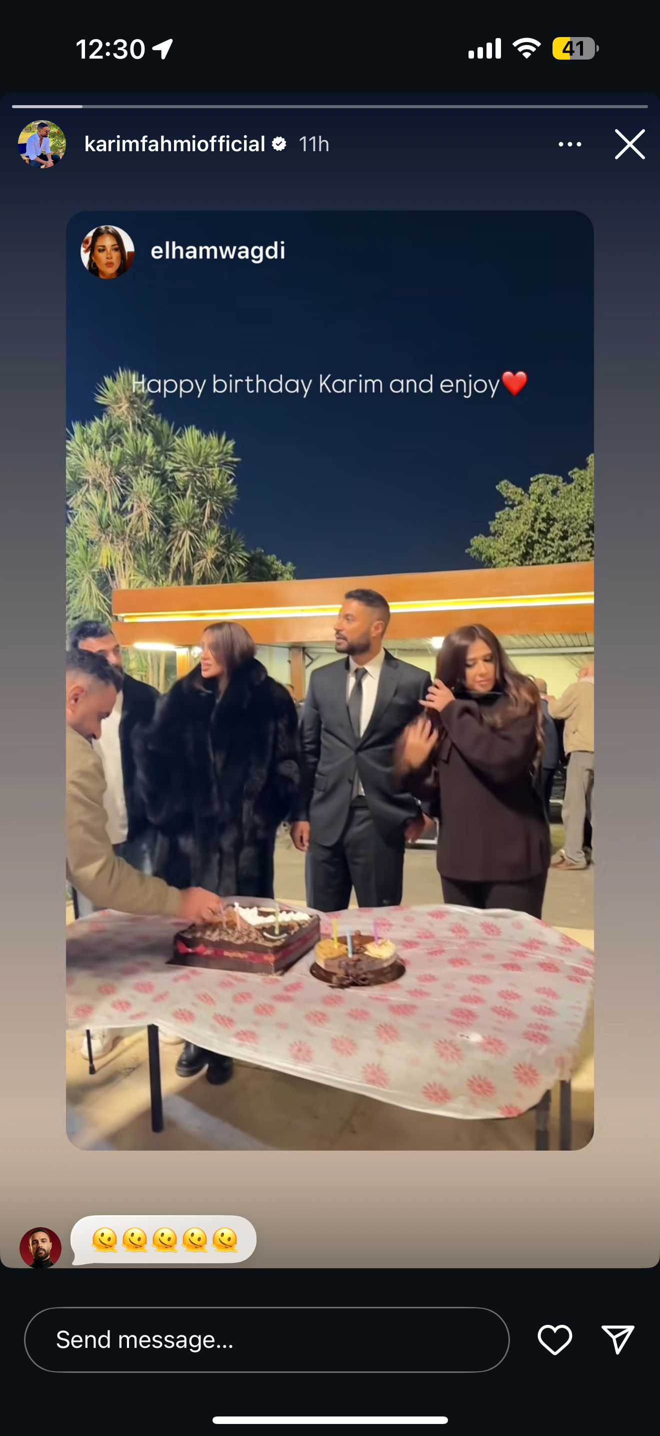 صناع مسلسل "ونسي" يحتفلوا بعيد ميلاد كريم فهمي 2 كواليس مسلسل وننسى اللي كان