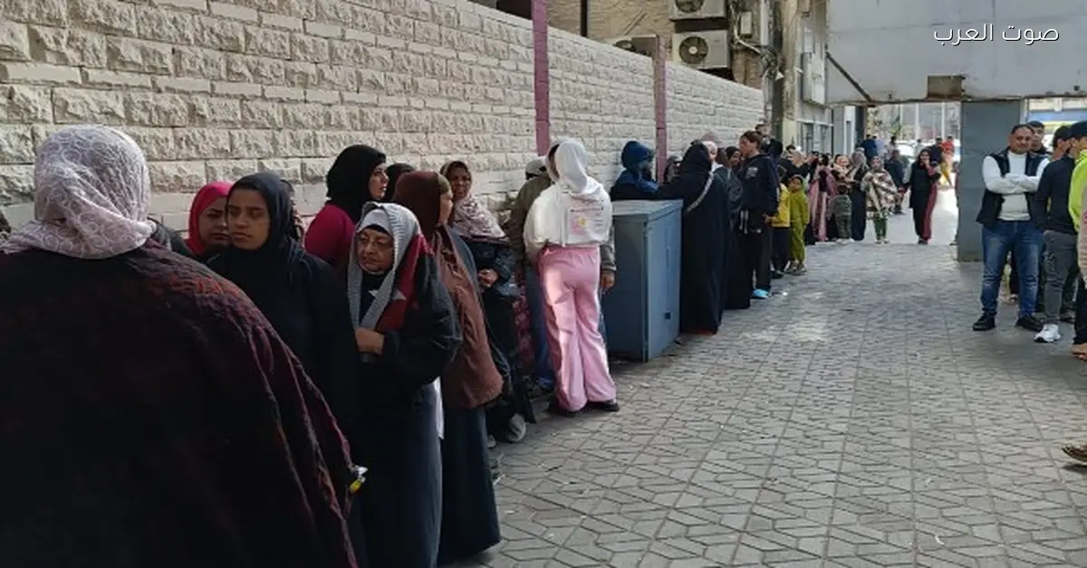 بالطوابير.. الناخبين بيتوافدوا على لجنة الجيزة القومية في انتخابات النواب الملغاة