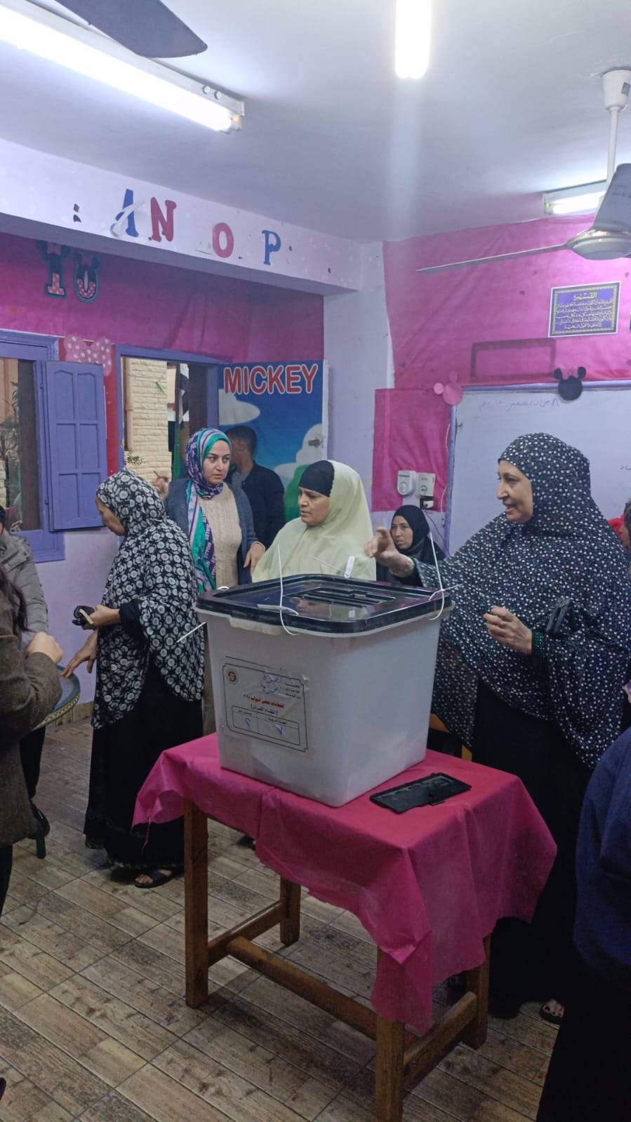 1765471395 211 السيدات في الجيزة يتوافدوا بشكل كبير على لجان مدرسة الجيزة