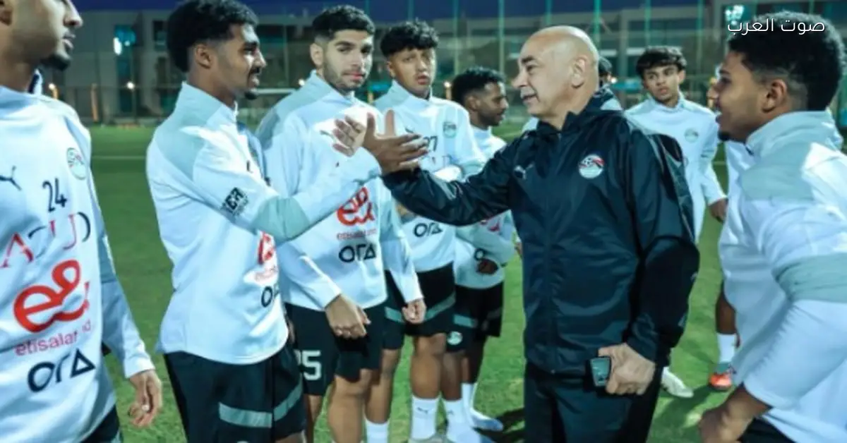 حسام وإبراهيم حسن في معسكر منتخب مصر للناشئين مواليد 2007