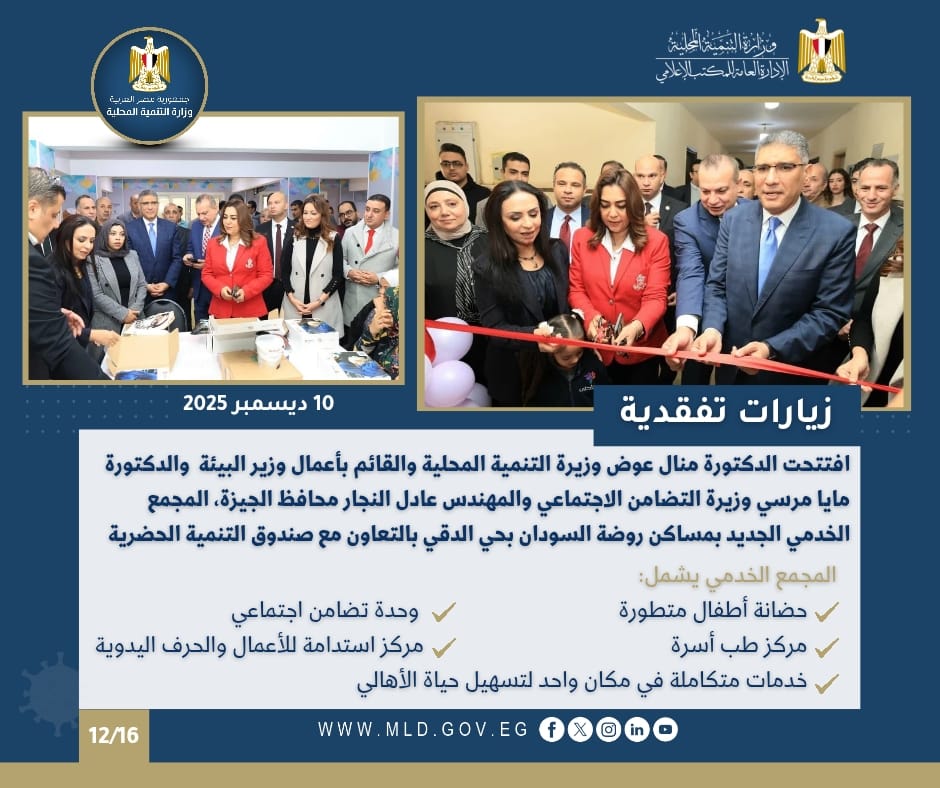 نشرة أسبوعية عن أنشطة التنمية المحلية بالانفوجراف 9 صورة من الاحتفالية