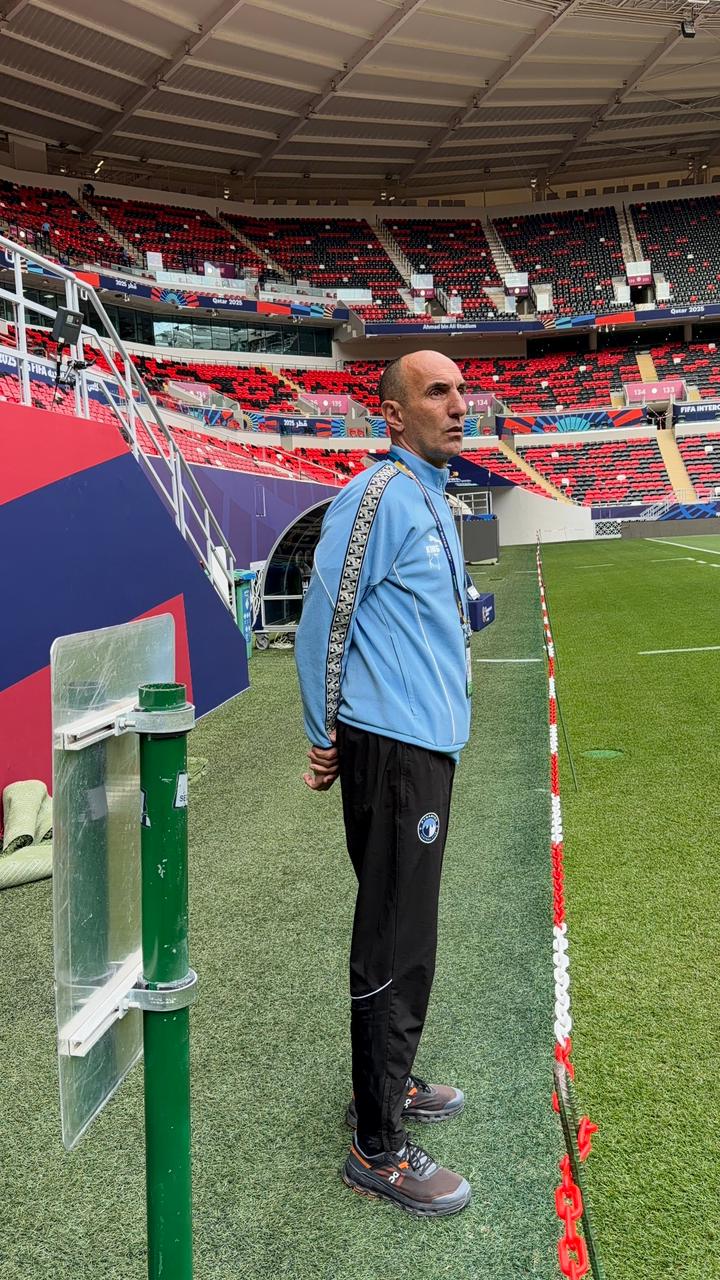 يوريتشيتش يتفقد ملعب مباراة بيراميدز وفلامينجو في كأس الإنتر كونتيننتال 3 جانب من الاستاد