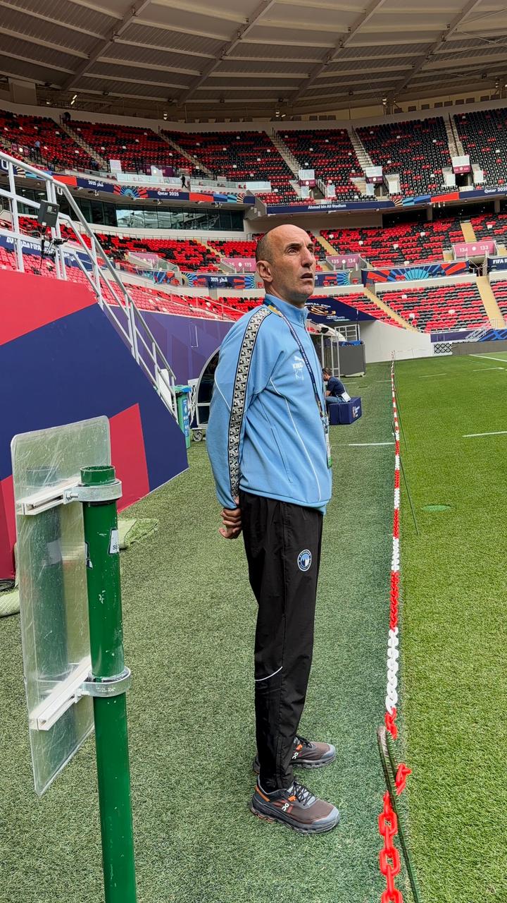 يوريتشيتش يتفقد ملعب مباراة بيراميدز وفلامينجو في كأس الإنتر كونتيننتال 4 غرف الملابس