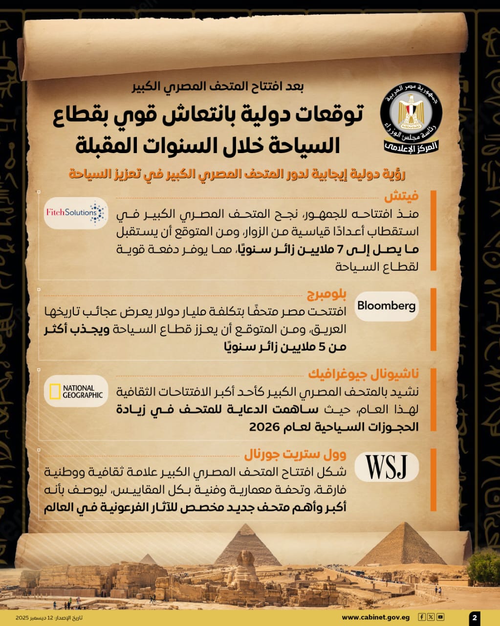 ناشيونال جيوجرافيك: الدعاية لمتحف الكبير خلت الحجوزات السياحية تزيد في 2026 4 1765545738 148 ناشيونال جيوجرافيك الدعاية لمتحف الكبير خلت الحجوزات السياحية تزيد في