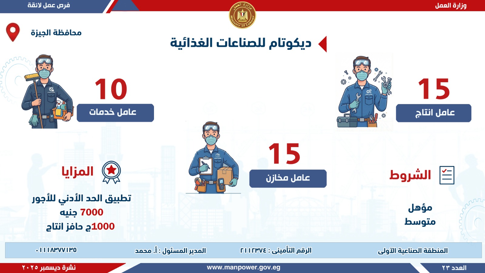 747 وظيفة في الجيزة.. تعالوا شوفوا التفاصيل 3 1765624283 721 747 وظيفة في الجيزة تعالوا شوفوا التفاصيل
