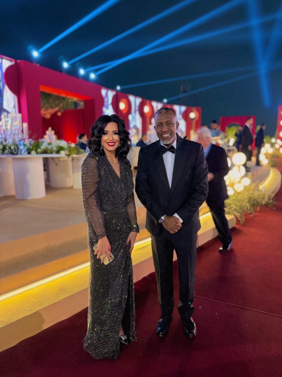 فيديو وصور.. نجوم الفن والرياضة والإعلام في فرح بنت كابتن ربيع ياسين 8 فرحة الزفاف