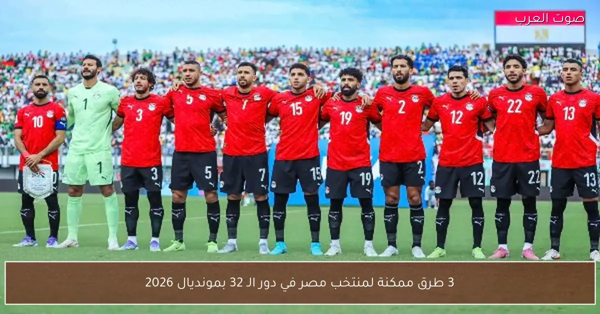3 طرق ممكنة لمنتخب مصر في دور الـ 32 بمونديال 2026