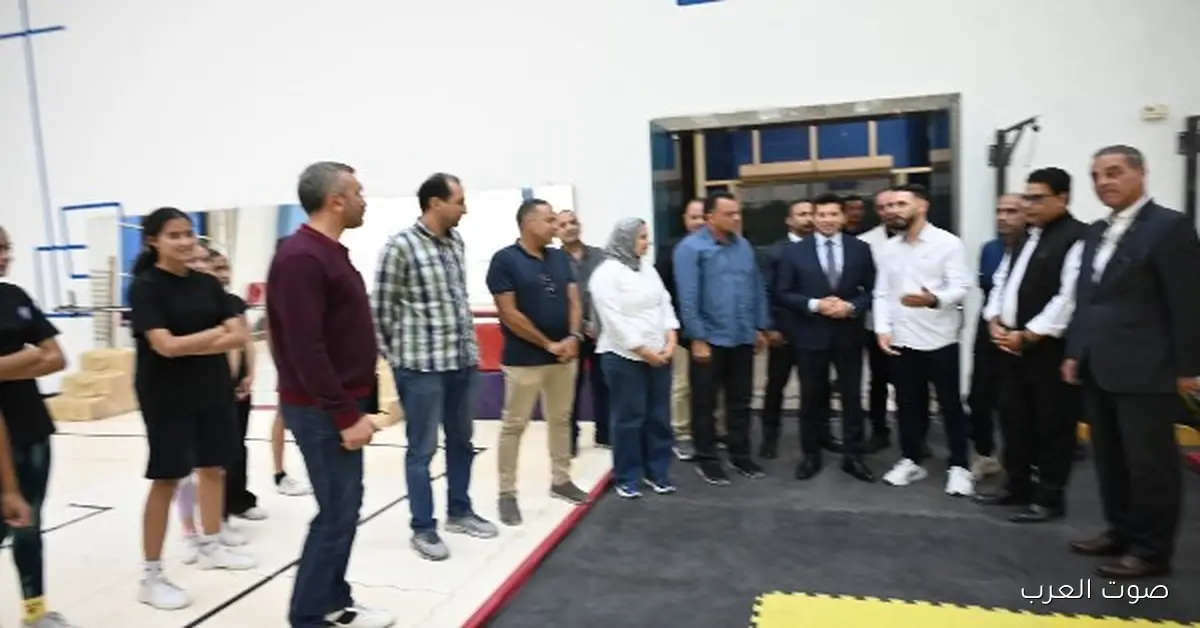 أشرف صبحي ينزل يشوف المدينة الشبابية والرياضية في شرم الشيخ