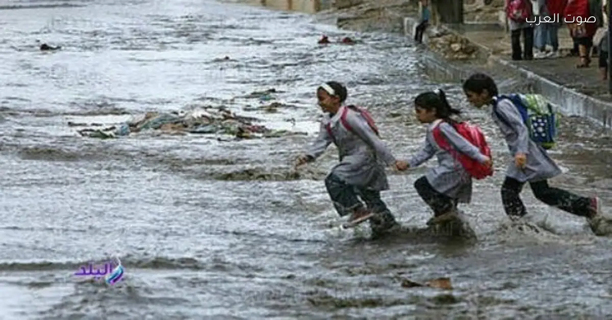 إجراءات سريعة لحماية طلبة المدارس من مخاطر الأمطار