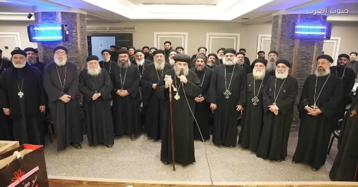 اجتماع كهنة أبوقرقاص مع الأنبا فيلوباتير