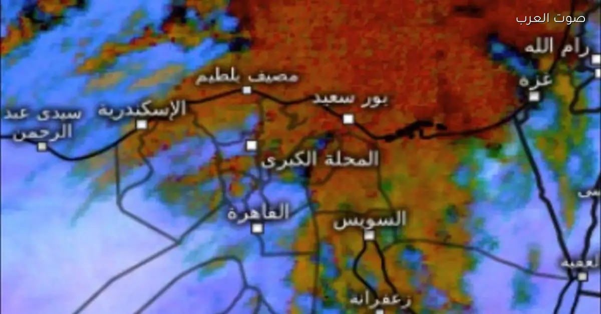 الأرصاد: مطر في 8 مناطق والرياح هتزيد في القاهرة والسواحل