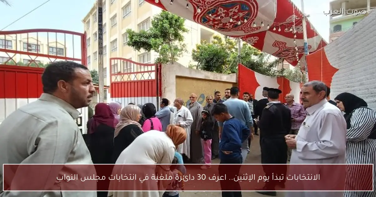 الانتخابات تبدأ يوم الإثنين.. اعرف 30 دائرة ملغية في انتخابات مجلس النواب