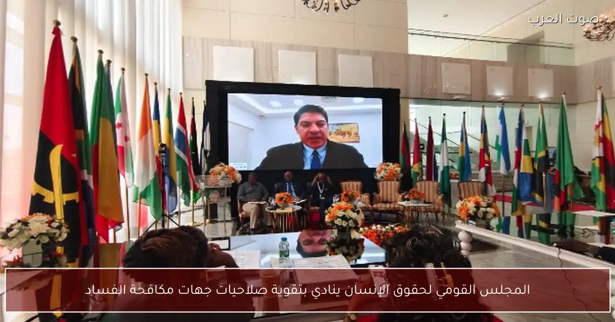 المجلس القومي لحقوق الإنسان ينادي بتقوية صلاحيات جهات مكافحة الفساد