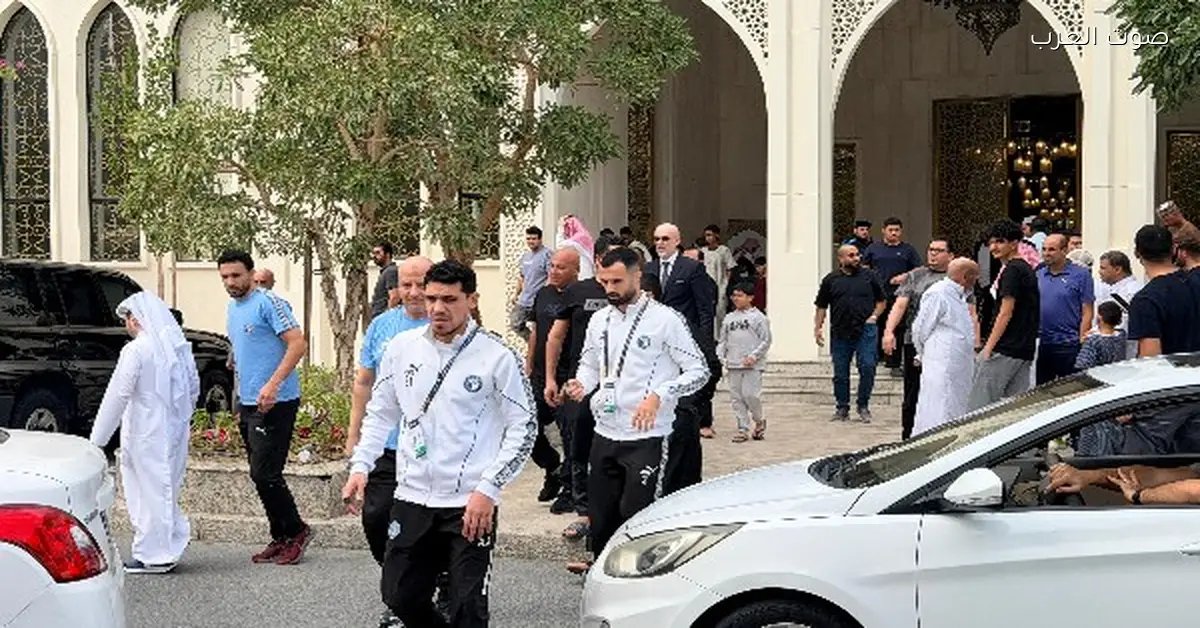 بعثة بيراميدز تصلي الجمعة في فندق بالدوحة.. اتفرج عليه