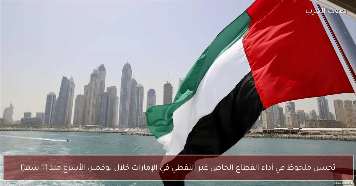 تحسن ملحوظ في أداء القطاع الخاص غير النفطي في الإمارات خلال نوفمبر، الأسرع منذ 11 شهرًا