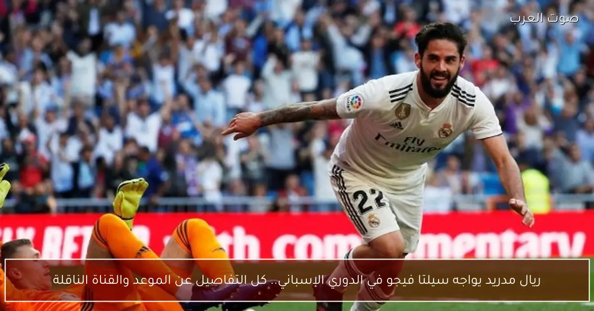 ريال مدريد يواجه سيلتا فيجو في الدوري الإسباني.. كل التفاصيل عن الموعد والقناة الناقلة