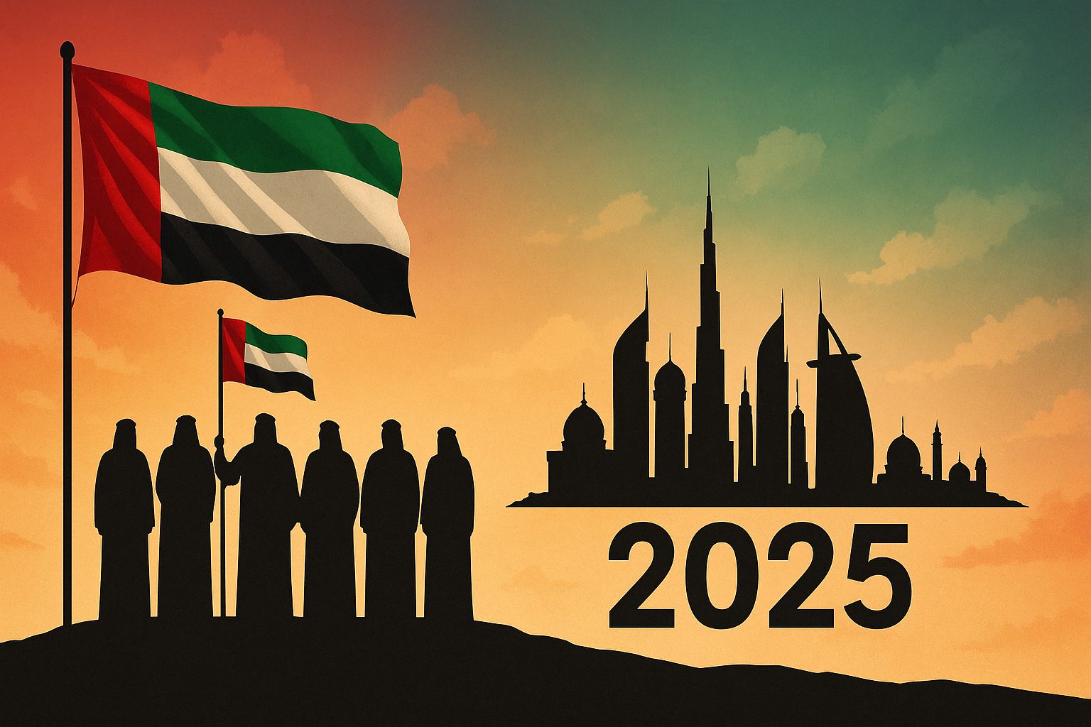 "الامارات وطن الامجاد" عبارات تهنئة بمناسبة اليوم الوطني الإماراتي 2025 الـ 54 واجمل 5 بطاقات مكتوبة 8 صورة 2