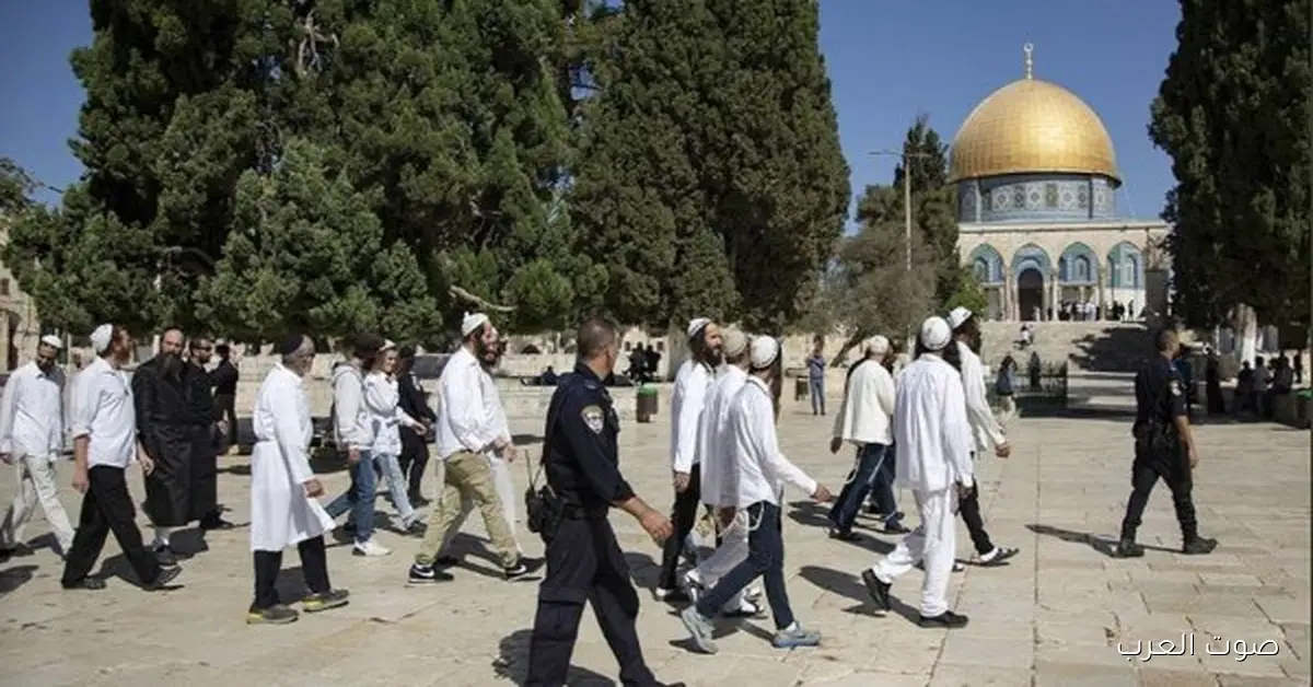 عشرات المستوطنين يدخلوا باحات الأقصى
