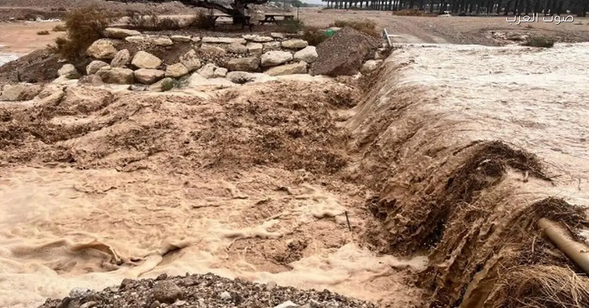 فيضانات قوية تضرب مناطق كتير في إسرائيل