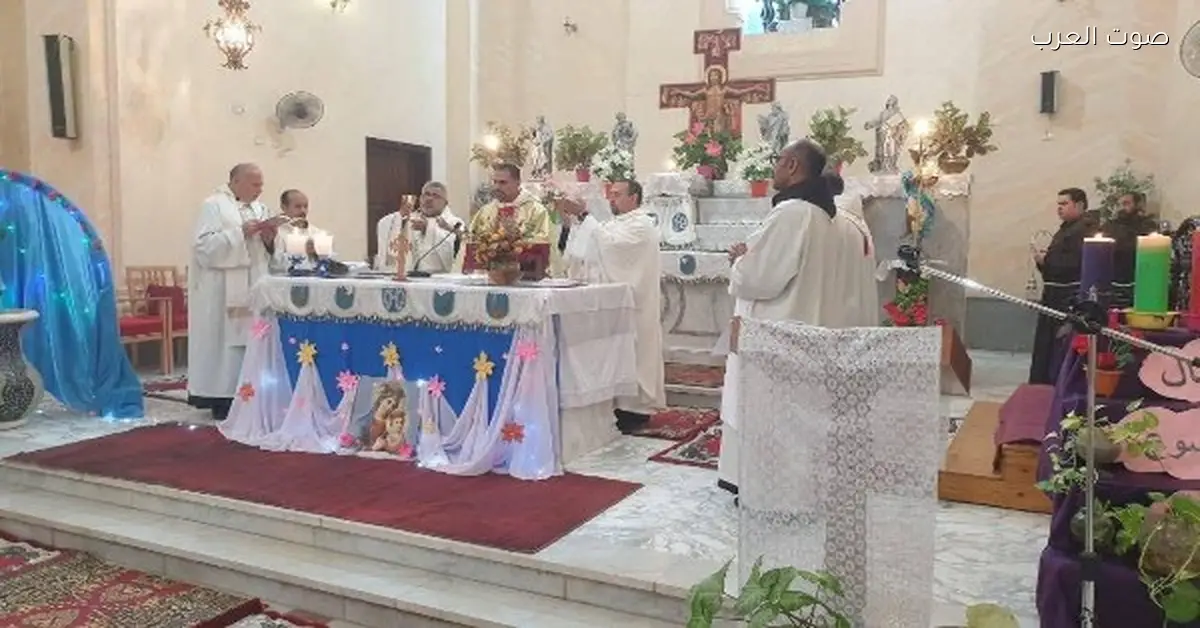 كنيسة الحبل بلا دنس في السويس تحتفل بعيد العذراء