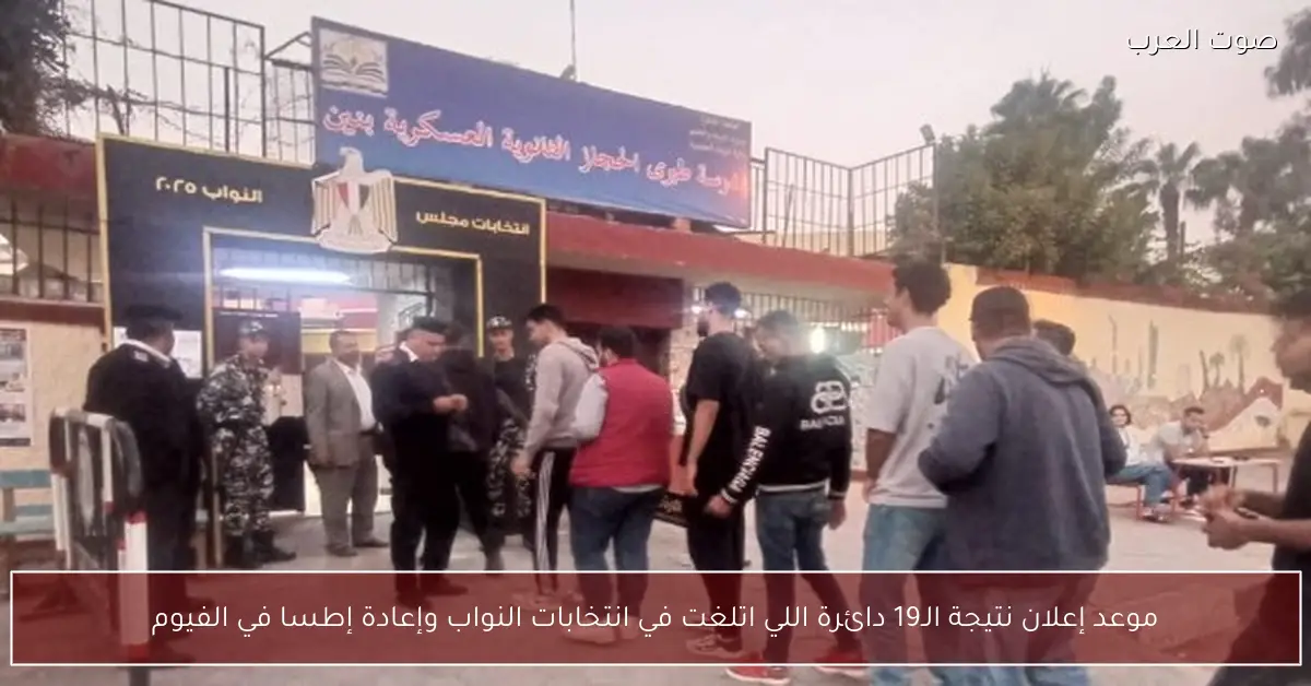 موعد إعلان نتيجة الـ19 دائرة اللي اتلغت في انتخابات النواب وإعادة إطسا في الفيوم