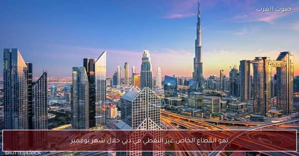 نمو القطاع الخاص غير النفطي في دبي خلال شهر نوفمبر